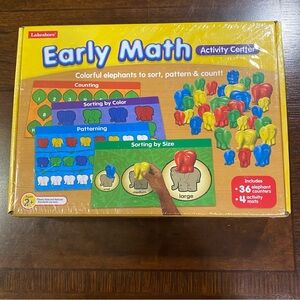 Early Math Activity Center - Colorful Elephant Counters